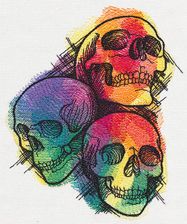 Rainbow Skull Trio