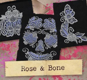 Rose & Bone (Cutwork) (Design Pack)