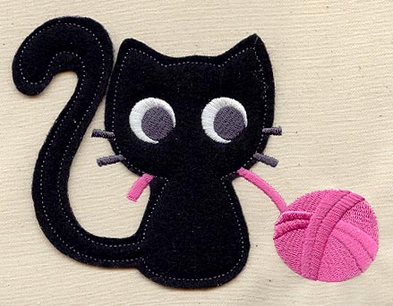 Knittin' Kitten (Applique)