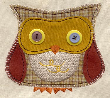 Button Buddy - Owl (Applique)