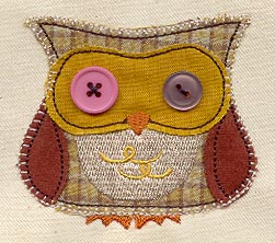 Button Buddy - Owl (Applique)