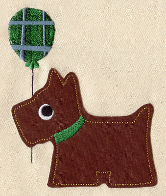 Tartan Terrier (Applique)