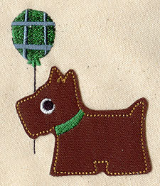 Tartan Terrier (Applique)
