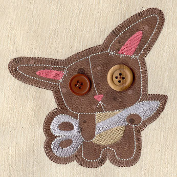 Button Buddy - Bunny (Applique)