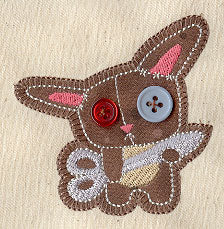 Button Buddy - Bunny (Applique)