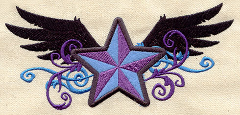 Rock Star with Wings (Applique)