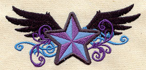Rock Star with Wings (Applique)