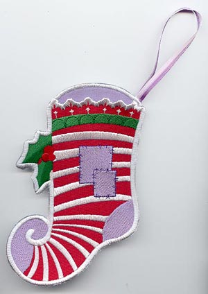 Elfin Stocking (In the Hoop)
