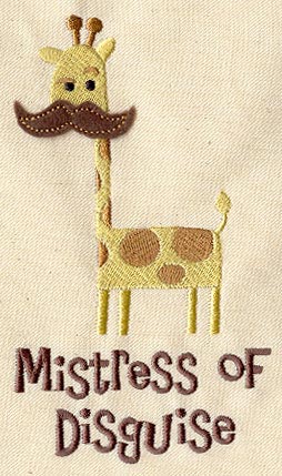 Mistress of Disguise (Applique)