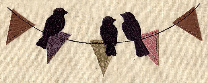 Birds and Bunting (Applique)