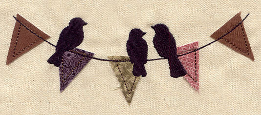 Birds and Bunting (Applique)