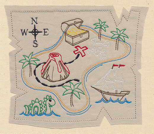 Treasure Map (Applique)