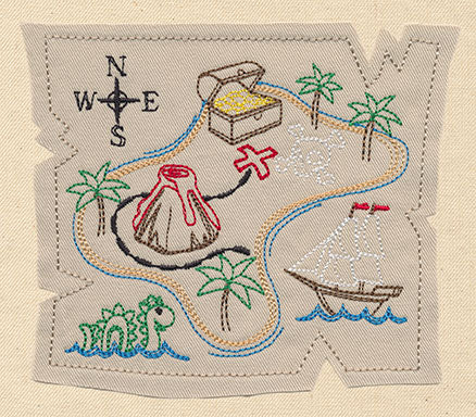 Treasure Map (Applique)
