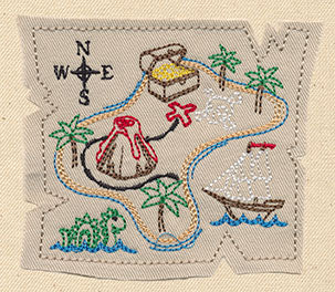 Treasure Map (Applique)