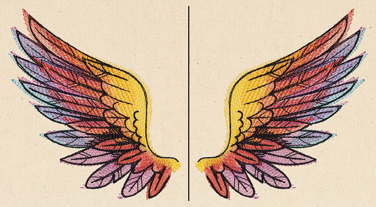 Painted Wings (Wing Pair)