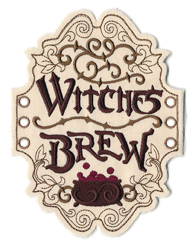Witches Brew Apothecary Label (In the Hoop)