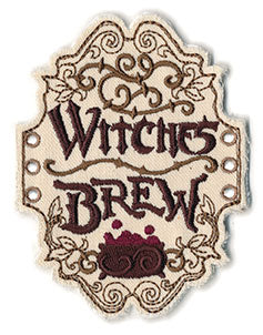 Witches Brew Apothecary Label (In the Hoop)