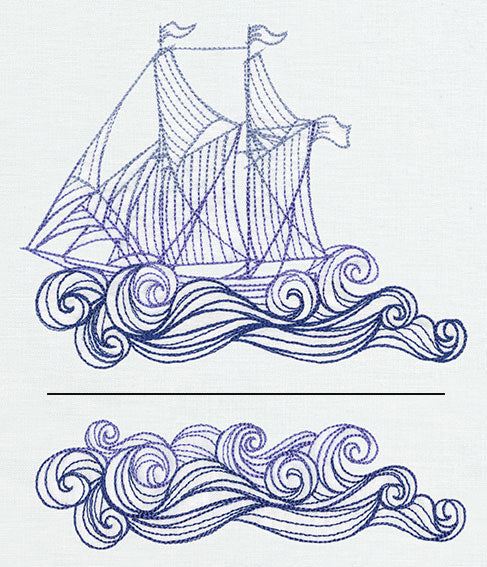 Ship and Waves (Split)