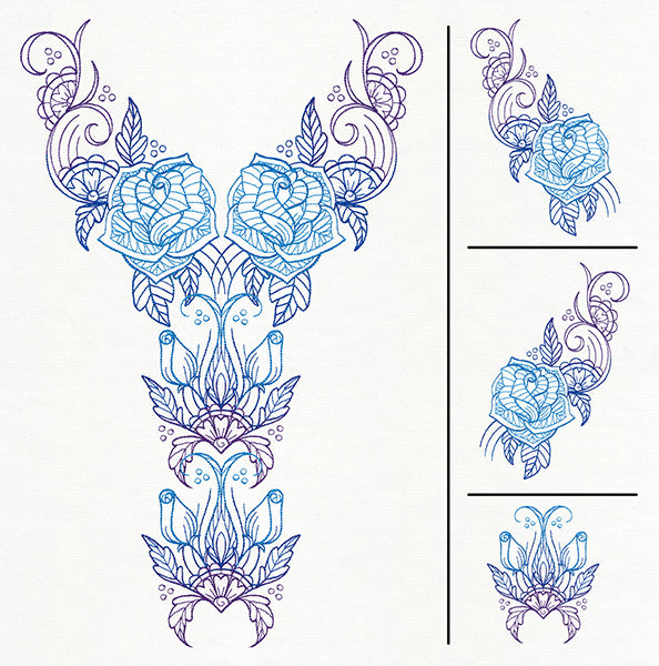 Delicate Bloom Neckline (Split)