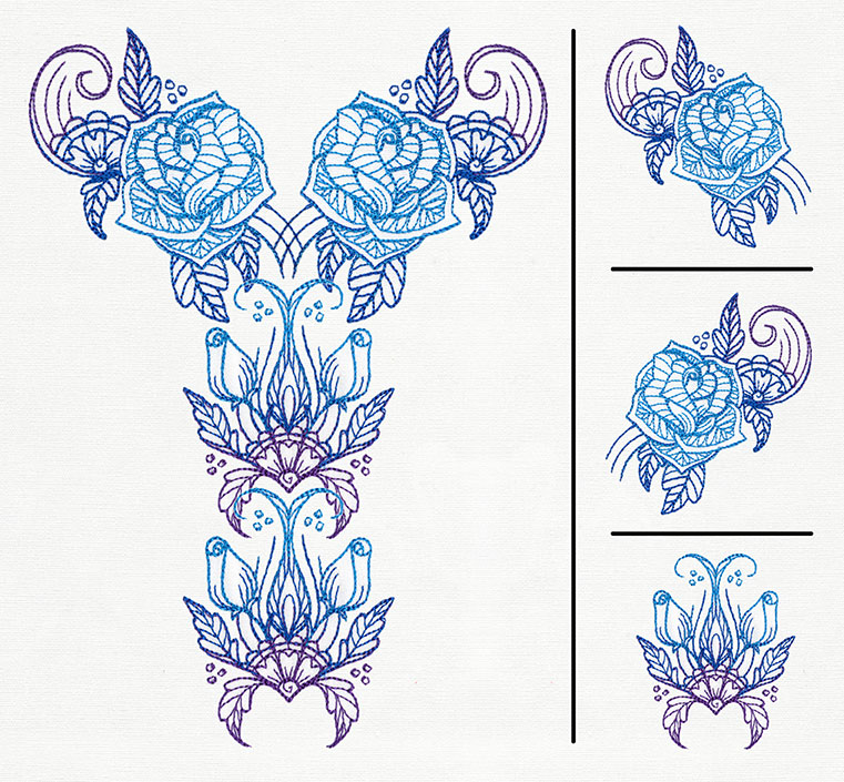 Delicate Bloom Neckline (Split)