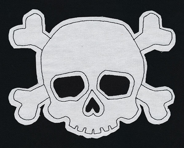 Simple Skull and Crossbones (Applique)