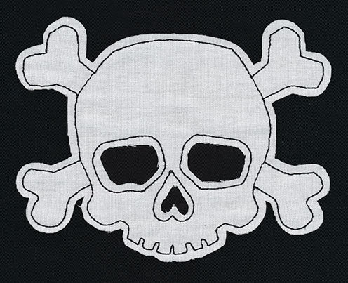 Simple Skull and Crossbones (Applique)