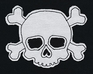 Simple Skull and Crossbones (Applique)
