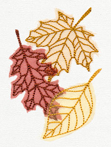 Diaphanous Autumn Leaves (Applique)