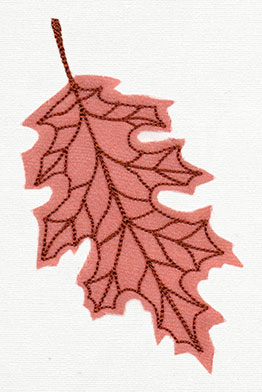 Diaphanous Autumn Oak Leaf (Applique)