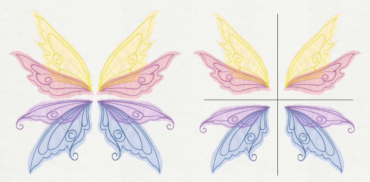 Sheer Magic Wings (Applique) (Split)