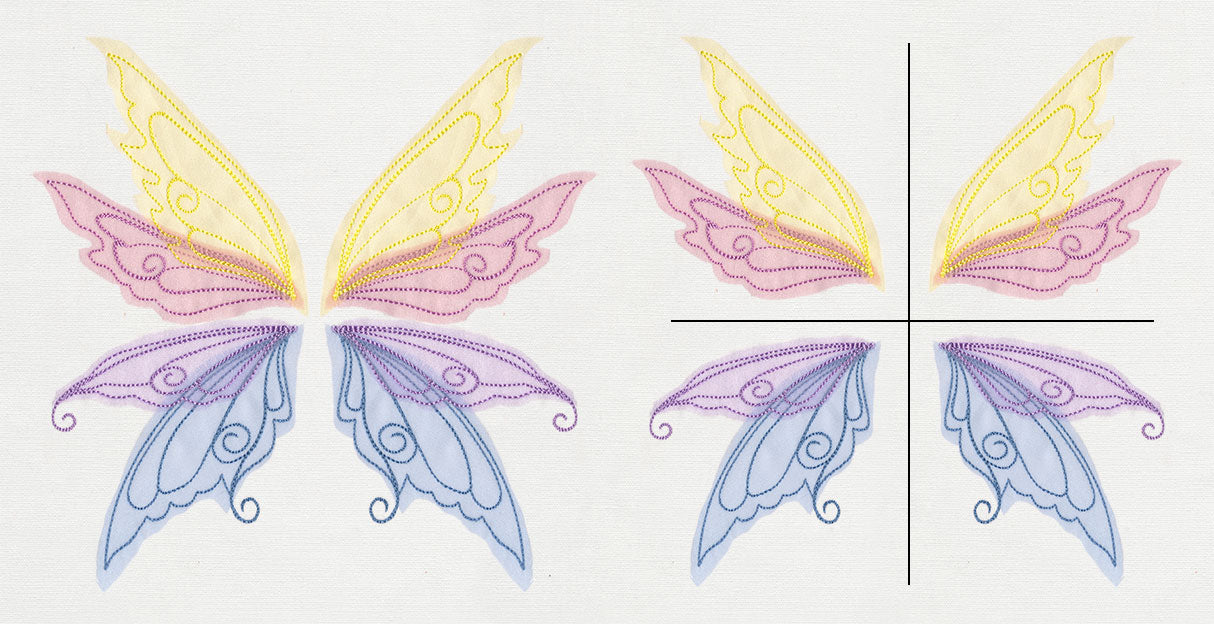 Sheer Magic Wings (Applique) (Split)