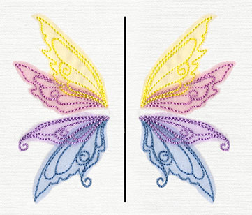 Sheer Magic Wings (Applique)