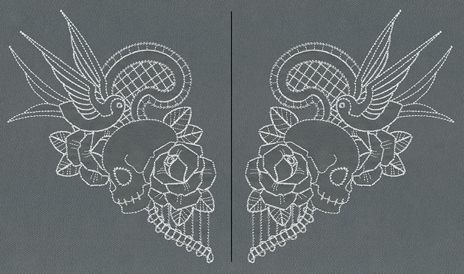 Folk Tattoo Neckline (Split)