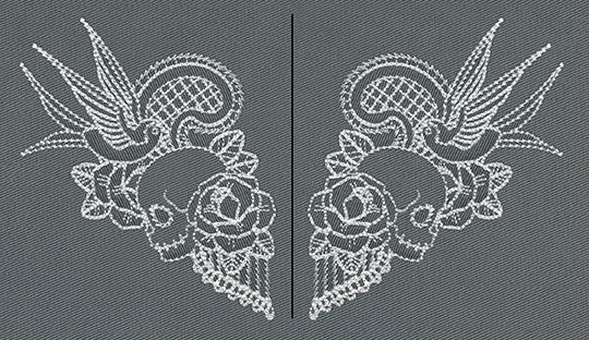 Folk Tattoo Neckline (Split)