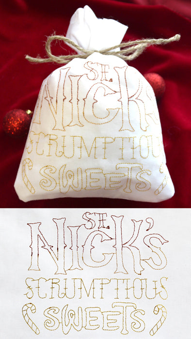 Wrapped Up - St. Nick's Sweets Bag (In the Hoop)