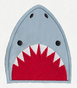 Shark Pocket Topper (Applique)