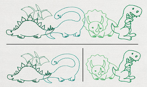 Creature Feature - Dinosaur Border (Split)