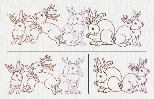 Creature Feature - Jackalope Border (Split)