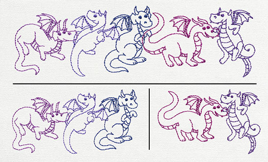 Creature Feature - Dragon Border (Split)