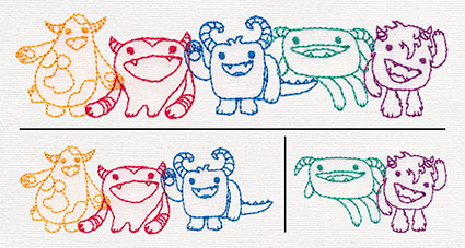 Creature Feature - Monster Border (Split)