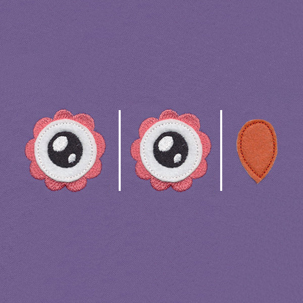 Noggin Nanimals - Owl Face (Applique) (Split)