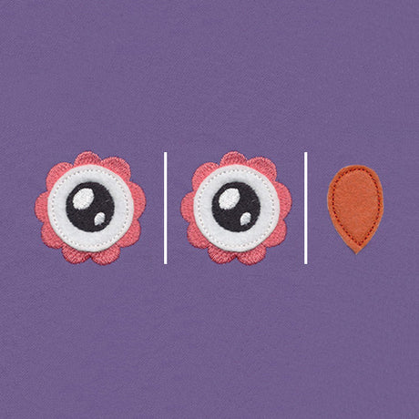 Noggin Nanimals - Owl Face (Applique) (Split)