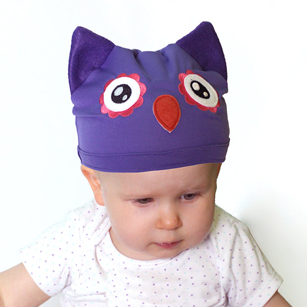 Noggin Nanimals - Owl Face (Applique) (Split)