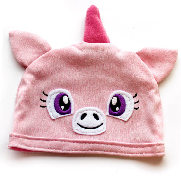 Noggin Nanimals - Unicorn Face (Applique) (Split)