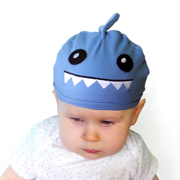 Noggin Nanimals - Shark Face (Applique) (Split)