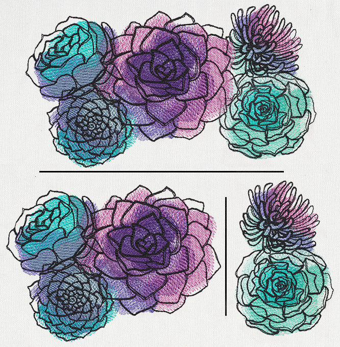 Painted Succulents (Split)