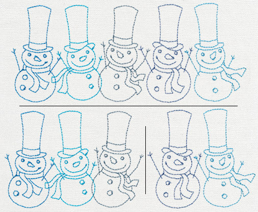 Jolly Snowman Border (Split)