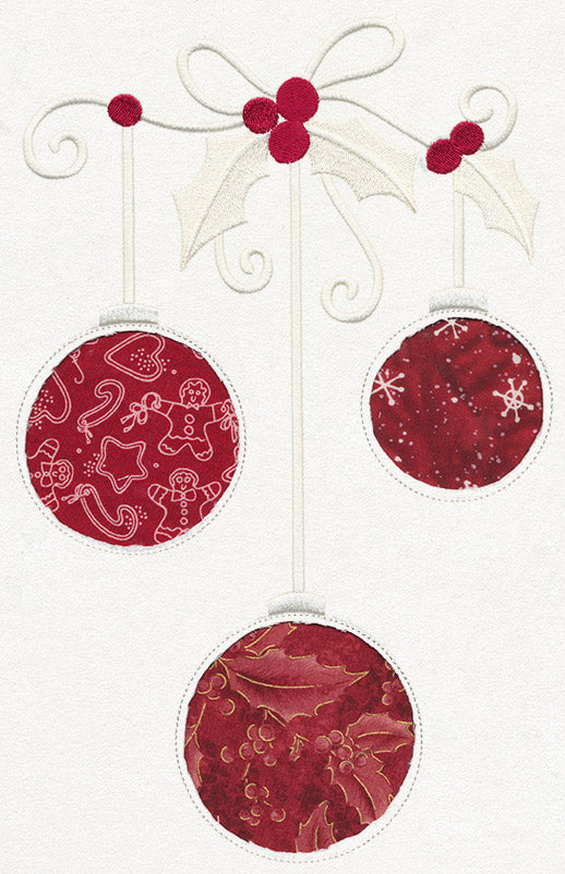 Pretty Ornaments (Reverse Applique)