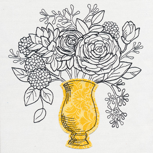 Engraved Vase (Applique)