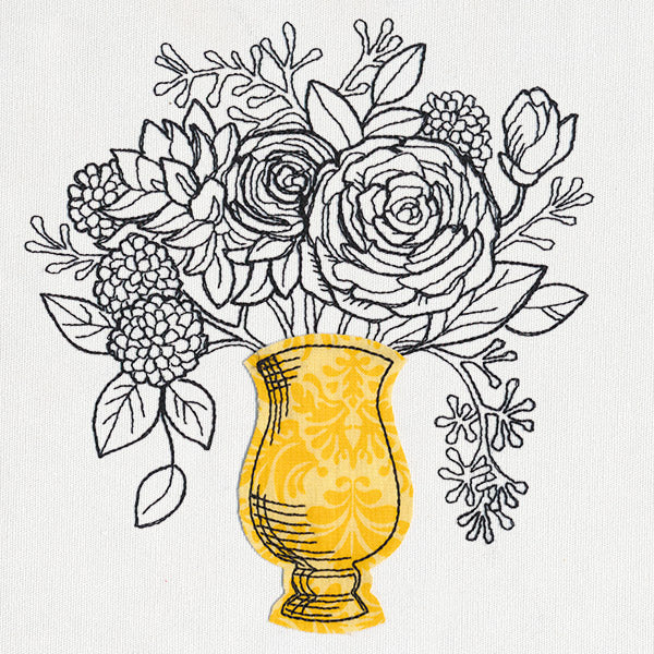 Engraved Vase (Applique)